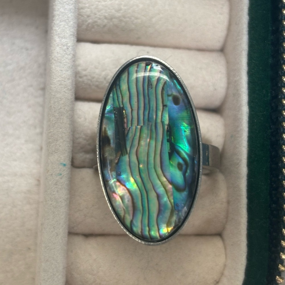 Stunning Abalone Shell Ring - image 1